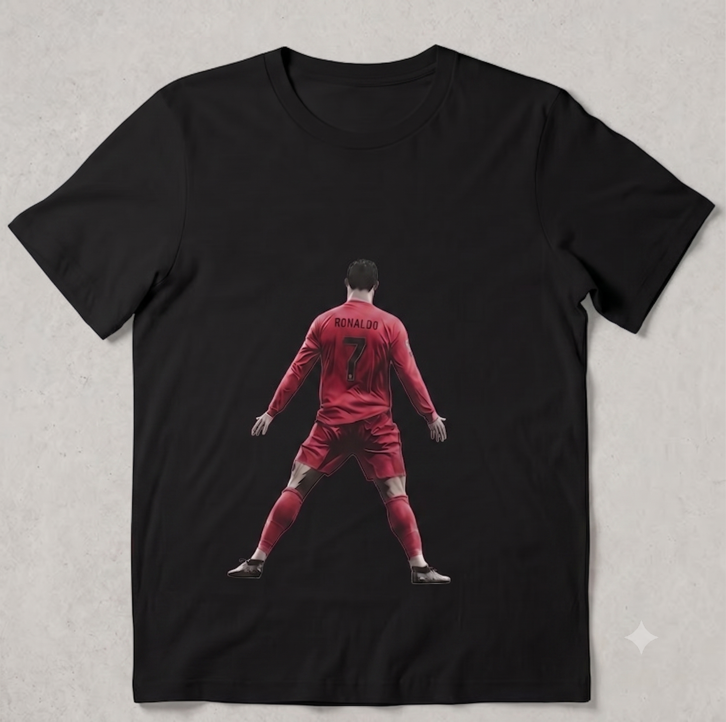 Christiano Ronlado Black Tshirt