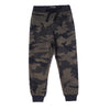 Boys Green Camo Terry Trousers