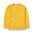 Girls Mustard Color Star Printed Sweatshirt