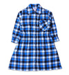 Girls' Blue Check Woven Dress